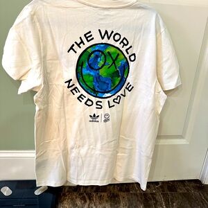 Adidas Andre Saraiva The World Needs Love t-shirt NWOT
